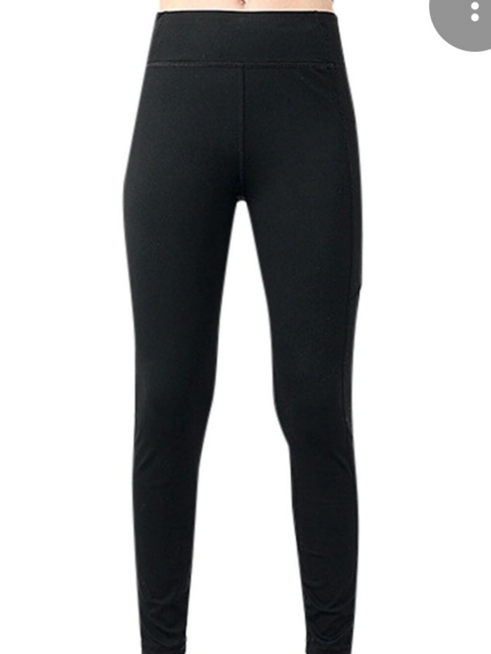 girls black leggings size 12 full length